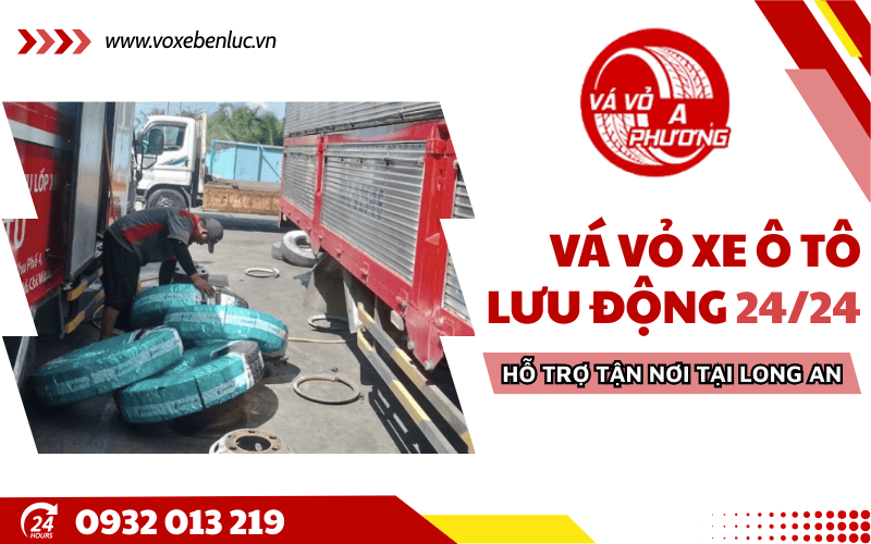 vá vỏ xe ô tô lưu động Long An